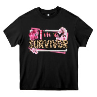 Black im a survivor cancer awareness Heavy Core Tee - CowGirlArtShop