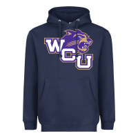 Navy western carolina catamounts Heavyweight Hoodie - linhVisuals