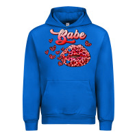 Cobalt babe with kiss Urban Hoodie - RanaPortraitStore