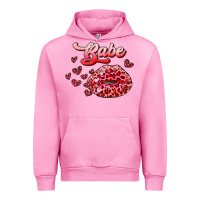 Fuchsia Pink babe with kiss Urban Hoodie - RanaPortraitStore