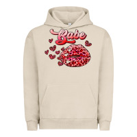 Pigment French Oak babe with kiss Urban Hoodie - RanaPortraitStore