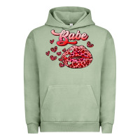 Pigment Oil Green babe with kiss Urban Hoodie - RanaPortraitStore