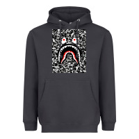 Smoke Bape Shark Army Heavyweight Hoodie - linhVisuals