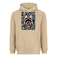 Mushroom Bape Shark Army Heavyweight Hoodie - linhVisuals