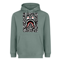 Sage Bape Shark Army Heavyweight Hoodie - linhVisuals