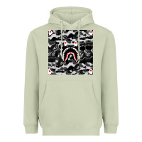 Matcha Bape Shark Army Heavyweight Hoodie - linhVisuals