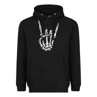 Black rock on skeleton hand Heavyweight Hoodie - linhVisuals
