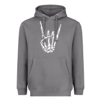 Storm rock on skeleton hand Heavyweight Hoodie - linhVisuals