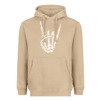 Mushroom rock on skeleton hand Heavyweight Hoodie - linhVisuals