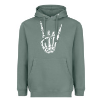 Sage rock on skeleton hand Heavyweight Hoodie - linhVisuals