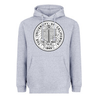 Heather Grey university of california Heavyweight Hoodie - linhVisuals