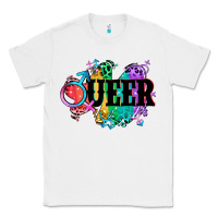 White Queer Classic Tee - CowGirlArtShop