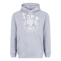 Heather Grey the town Heavyweight Hoodie - linhVisuals