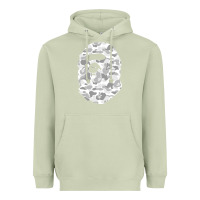 Matcha Gorilla Head Shot Heavyweight Hoodie - linhVisuals