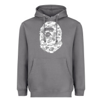 Storm Gorilla Head Shot Heavyweight Hoodie - linhVisuals