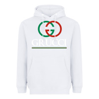 White grucci Heavyweight Hoodie - linhVisuals
