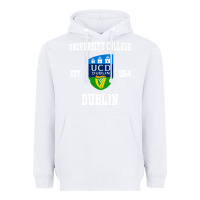 White university college dublin Heavyweight Hoodie - linhVisuals