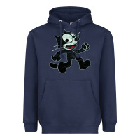 Navy felix Heavyweight Hoodie - linhVisuals