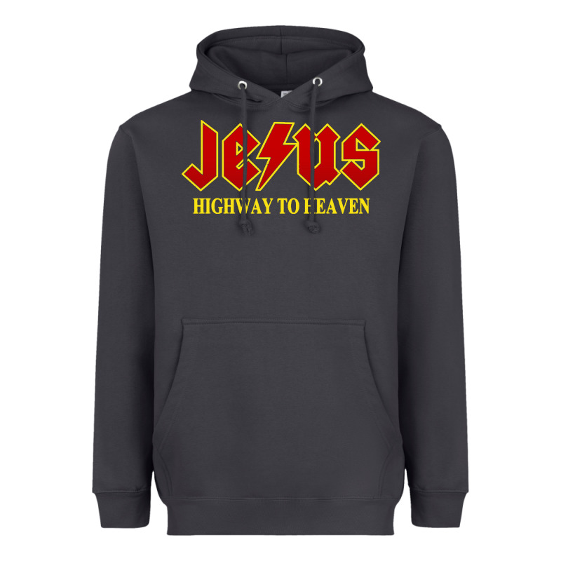 Jesus Rocks Highway To Heaven Heavyweight Hoodie by linhVisuals | Teevron