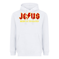 White jesus rocks highway to heaven Heavyweight Hoodie - linhVisuals