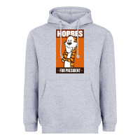Heather Grey hobbes for president Heavyweight Hoodie - linhVisuals