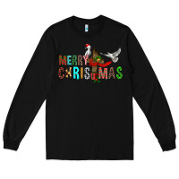 Black Merry christmas cross Long Sleeve Tee - FaDigitalArtStudio