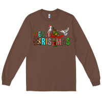 Chestnut Merry christmas cross Long Sleeve Tee - FaDigitalArtStudio