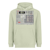 Matcha akai mpc2000 Heavyweight Hoodie - linhVisuals