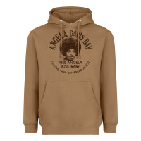 Toasted Coconut angela davis day 70s black rights Heavyweight Hoodie - linhVisuals
