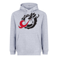 Heather Grey MSUM Dragons, Gear Heavyweight Hoodie - linhVisuals