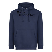 Navy mark knopfler Heavyweight Hoodie - linhVisuals