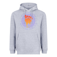 Heather Grey bigfoot t  shirt bigfoot lives design t  shirt Heavyweight Hoodie - linhVisuals