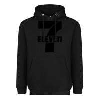 Black 7 elevenn Heavyweight Hoodie - linhVisuals