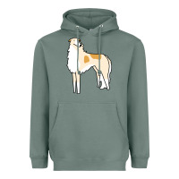 Sage borzoi Heavyweight Hoodie - linhVisuals