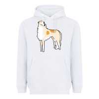 White borzoi Heavyweight Hoodie - linhVisuals