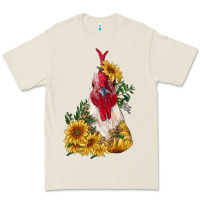 Bone sunflower rooster with leopard Premium Tee - RanaPortraitStore