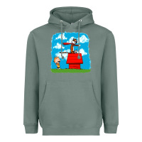 Sage Calvin Hobbes Heavyweight Hoodie - linhVisuals
