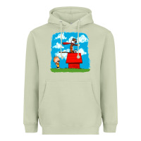 Matcha Calvin Hobbes Heavyweight Hoodie - linhVisuals