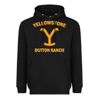 Black dutton ranch Heavyweight Hoodie - linhVisuals
