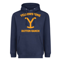 Navy dutton ranch Heavyweight Hoodie - linhVisuals