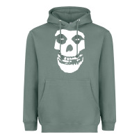 Sage mens skull Heavyweight Hoodie - linhVisuals