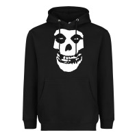 Black mens skull Heavyweight Hoodie - linhVisuals
