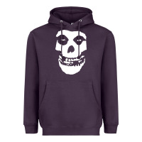 Plum mens skull Heavyweight Hoodie - linhVisuals