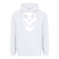 White mens skull Heavyweight Hoodie - linhVisuals