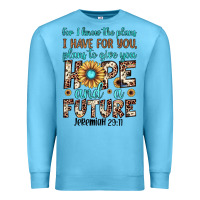 Ocean Blue for i know the plans i have for you plans to give you hope and a futur Premium Sweatshirt - JahusDesignShop