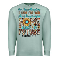 Seafoam for i know the plans i have for you plans to give you hope and a futur Premium Sweatshirt - JahusDesignShop