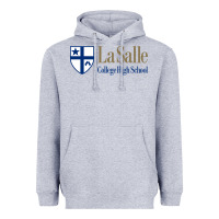Heather Grey la salle college high school Heavyweight Hoodie - linhVisuals