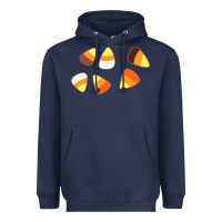Navy candy corn Heavyweight Hoodie - linhVisuals