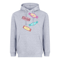 Heather Grey candy pieces Heavyweight Hoodie - linhVisuals