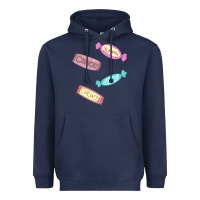 Navy candy pieces Heavyweight Hoodie - linhVisuals